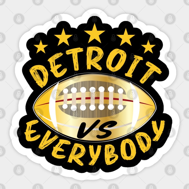 Detroit Vs Everybody Sticker by ArticArtac